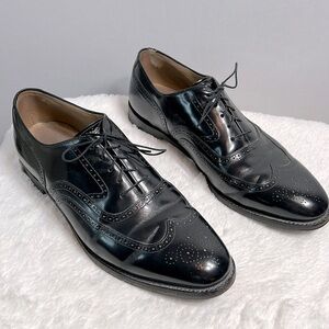 Johnston & Murphy Men's Wingtip Oxfords Dress Shoe Leather Lace Up size 11.5